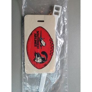 Vintage Southwest Airlines Old Tampa Bay Bucaneers Baggage Tag Brand New Sealed